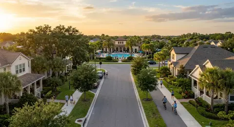 Como é a vizinhança em Orlando: comunidades fechadas, HOA e a vida de bairro