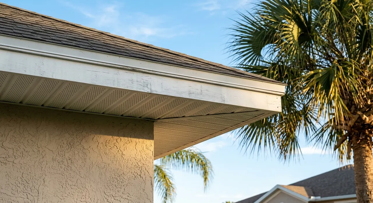 O que é soffit na casa na Flórida e por que importa